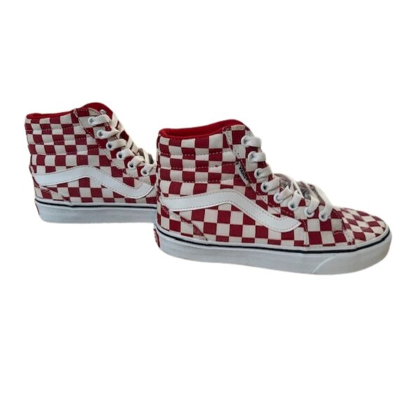 Vans Sk8-Hi Checkered red and white size 6 - Picture 7 of 7